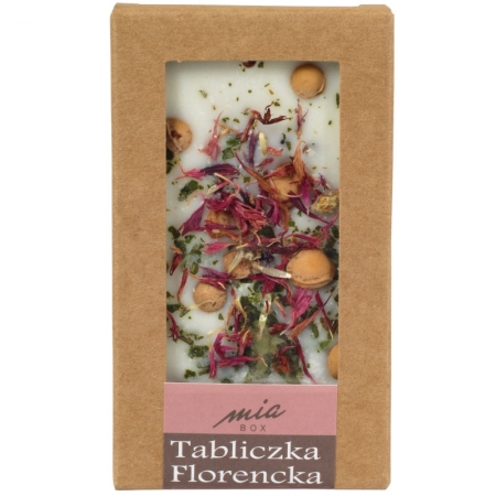 MIA BOX Tabliczka Florencka - zawieszka zapachowa WIŚNIA, 90% wosk sojowy 30g